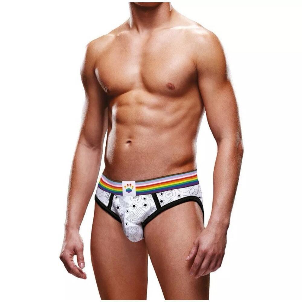 🦋B2G1🦋PROWLER Men’s PRIDE PEACE & LOVE Pattern Colorful Rainbow Brief Underwear